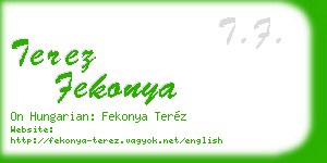 terez fekonya business card
